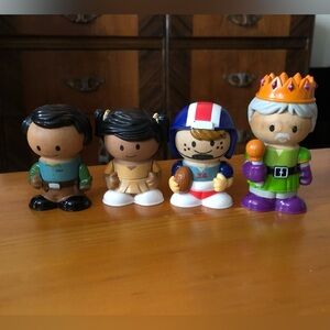 Lot of Learning Curve Play Town Real Wood Figurines